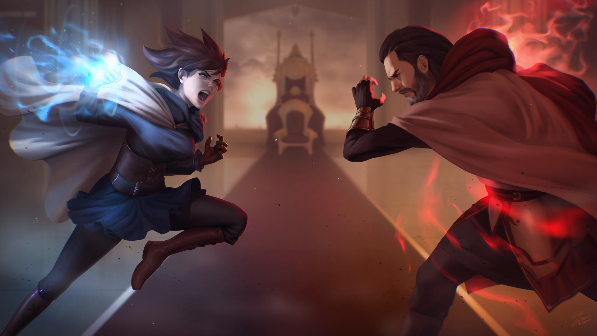 Nimaris vs The Prophet, an illustration for Nimaris Story (belong to Raphael) Nimaris vs The Prophet, an illustration for Nimaris Story (belong to Raphael)